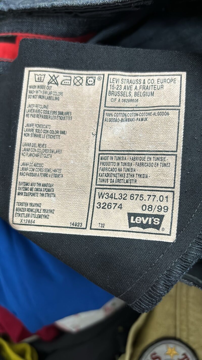 Jeans Levi's cargo vintage 1999 uomo taglia 48 Italiana - immagine 3