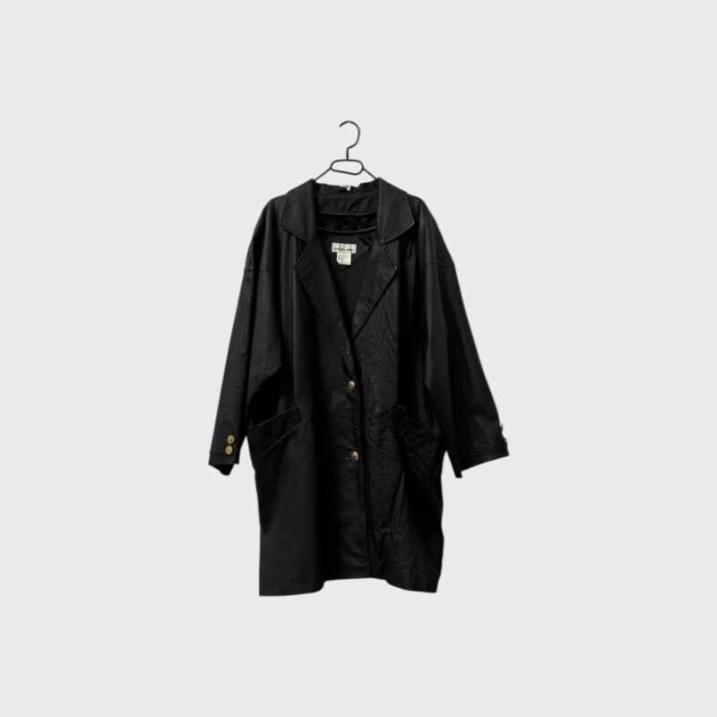 Giacca vintage in pelle donna taglia XL