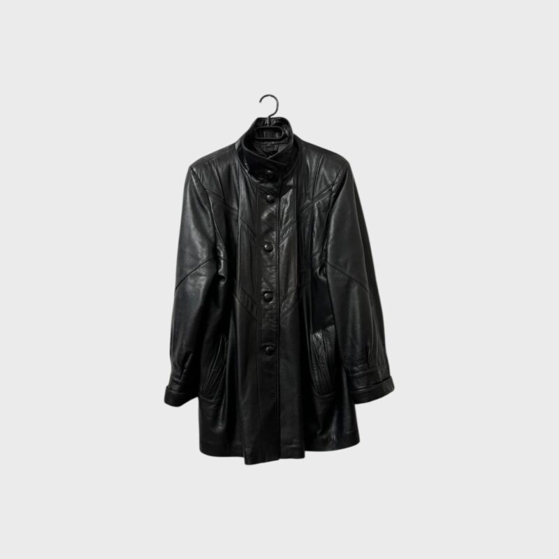 Giacca vintage in pelle donna taglia XL